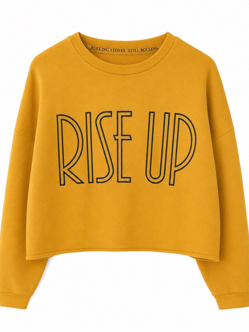 Lauren Daigle Concert Rise Up Mustard Cropped Sweatshirt Official Merch